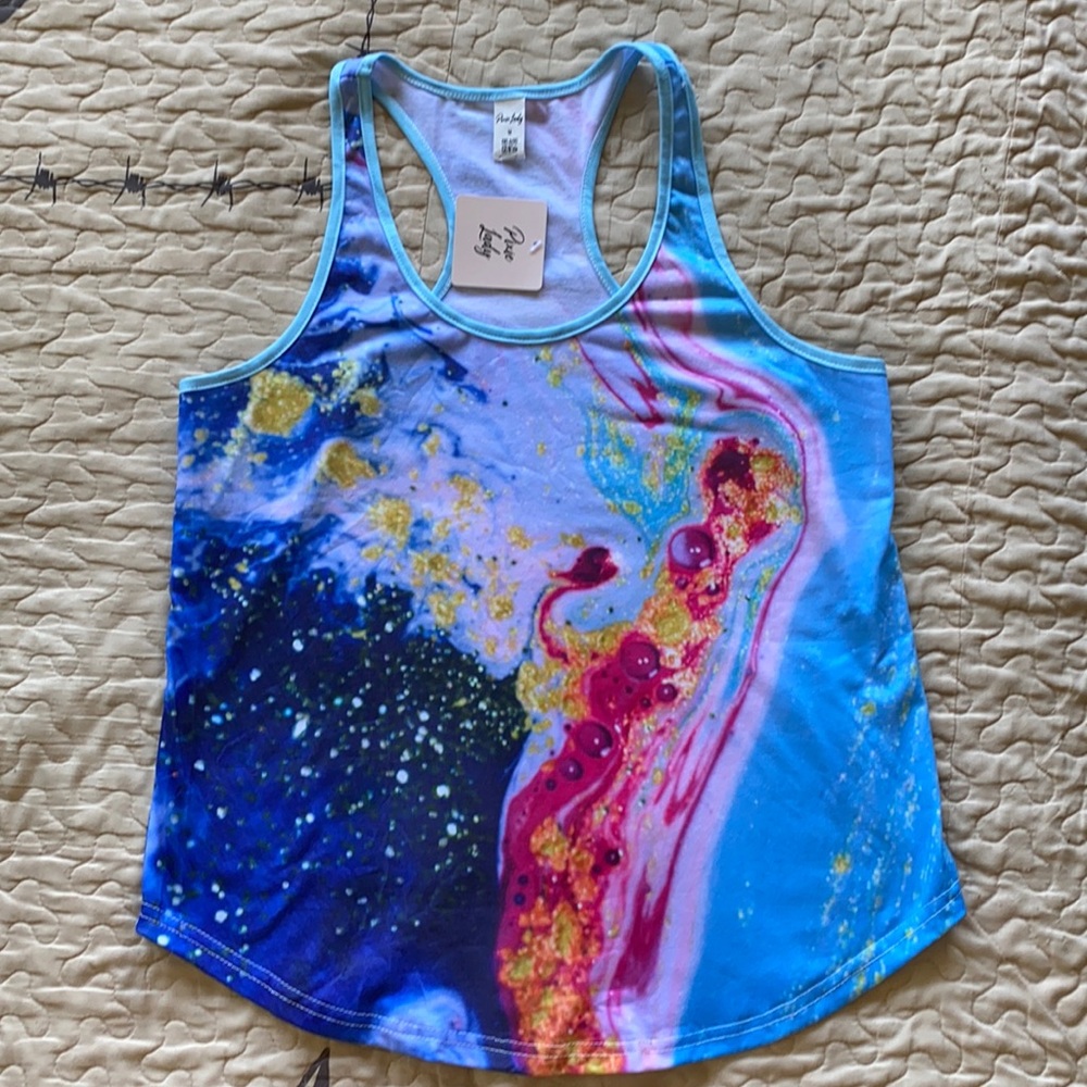 NWT Pixie Lady Racer Back Tank Top women’s M